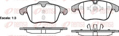 FORD гальмівні колодки передн. Mondeo 07-,S-MAX 06-,Galaxy 06-,LandRover,Volvo REMSA 1219.00