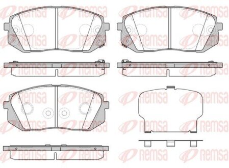 Колодки гальмівні дискові REMSA 1302.52 (фото 1)