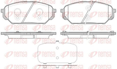 Колодки гальмівні дискові REMSA 1322.12