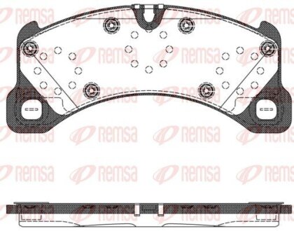 Колодки гальмівні дискові REMSA 1345.50
