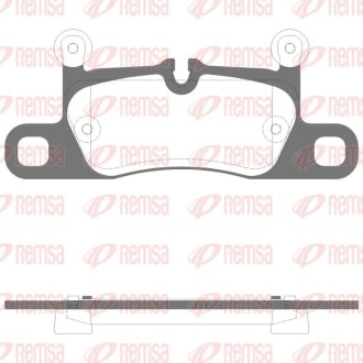 PORSCHE Колодки гальмівні задні TAYCAN 19- REMSA 1379.15