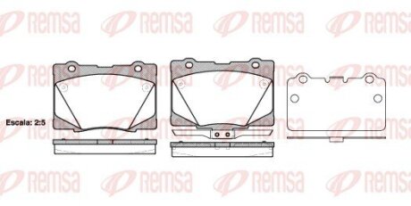 Колодки гальмівні дискові REMSA 1422.02
