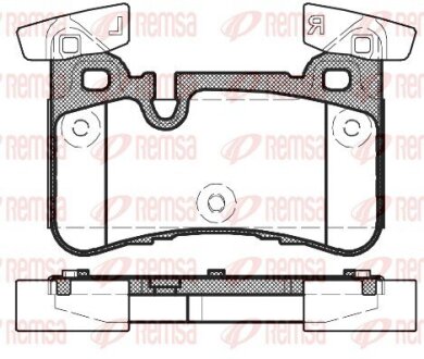 DB Гальмівні колодки задн. E-CLASS T-Model (S212) E 63 AMG (212.274) 11-16 REMSA 1429.00 (фото 1)