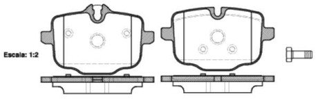 BMW гальмів.колодки задн.F10 530d-550,Touring 518d-550,6 Gran Coupe F06 REMSA 1433.00