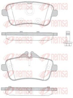 DB гальмівні колодки передн. W166 M/GL-Class REMSA 1503.10