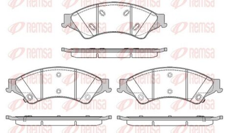 Колодки гальмівні дискові REMSA 1524.02