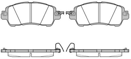 MAZDA Колодки гальмівні передні 2 14- REMSA 1656.04