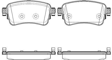 CITROEN Колодки гальмівні задн. SPACETOURER, DISPATCH IV,JUMPY, EXPERT 1.6/ 2.0 D 02.16- REMSA 1720.00