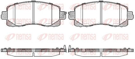 SUBARU гальмівні колодки передн FORESTER 18-, IMPREZA 16-, XV 17- REMSA 1741.04