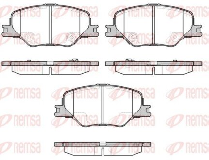 Колодки гальм. передн. OPEL Insignia B REMSA 1795.02