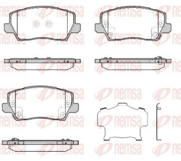 Гальм. колод. передн. KIA Picanto 17- REMSA 1803.02