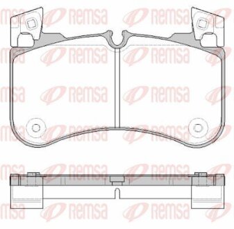 Колодки гальмівні дискові (комплект 4 шт) REMSA 1831.00