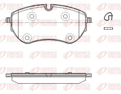 VW альмівні колодки передні VW AMAROK 10- REMSA 1853.00