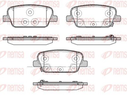 Колодки гальмівні дискові (комплект 4 шт) REMSA 1878.02