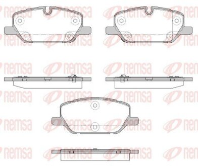 OPEL Гальмівн колодки передн. INSIGNIA B Grand Sport (Z18) 1.5 (68) 17- REMSA 1926.12