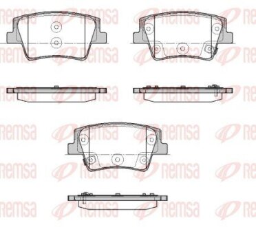 HYUNDAI Колодки гальмівні задні SANTA FE IV 2.0 CRDi AWD 18- REMSA 1935.02