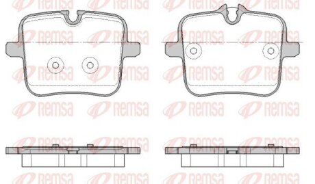 BMW Гальмівні колодки задн. 5 (G30, F90) M5 17-23, X6 (G06, F96) M 19-23 REMSA 1954.00