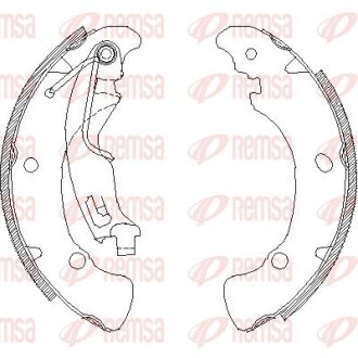 Колодки гальмівні барабанні Citroen Nemo, OPEL Corsa D 06 - REMSA 4041.01