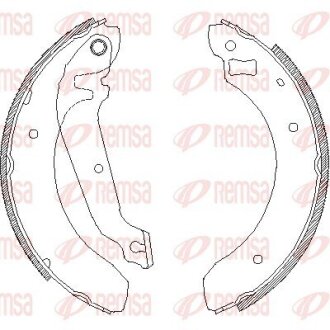 FORD Щеки тормозные Sierra 82-93 REMSA 4062.00