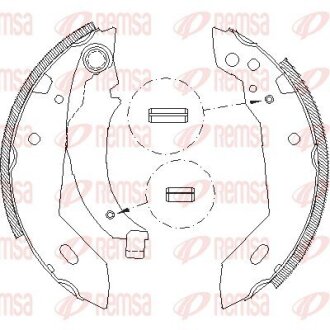 CITROEN Гальм. колодки задн. XSARA (N1) 1.8 i 97-00, PEUGEOT REMSA 4095.00