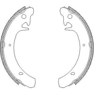 Колодки гальмівні барабанні REMSA 4129.00