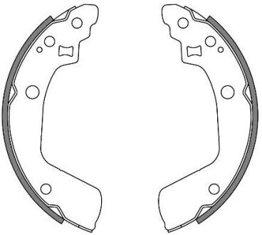 Колодки гальмівні барабанні REMSA 4241.00