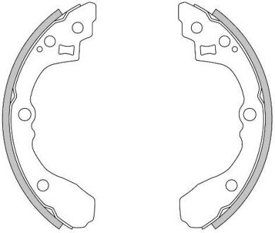 Колодки гальмівні барабанні REMSA 4275.00