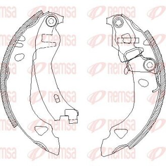 Колодки гальмівні барабанні Y10 156 85-95 REMSA 4302.00