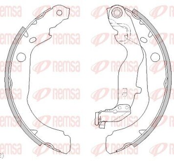 RENAULT Колодки гальмівні барабанні Duster 10- REMSA 4444.00