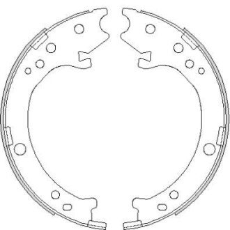 Колодки гальмівні барабанні REMSA 4690.00