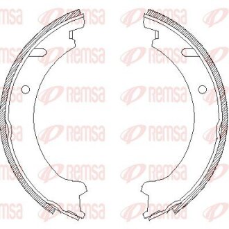 VOLVO щоки гальмівні С70/S70/V70/850 REMSA 4721.00 (фото 1)