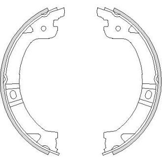 Колодки гальмівні барабанні REMSA 4744.00