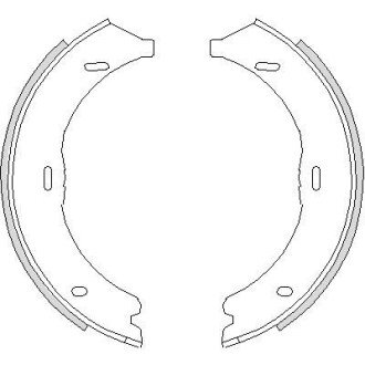 Колодки гальмівні барабанні REMSA 4745.00
