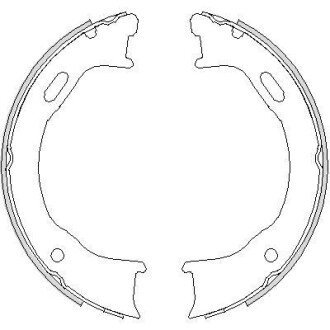 Колодки гальмівні барабанні REMSA 4747.00