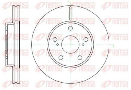 Гальмівний диск. передн. TOYOTA RAV4 00- REMSA 61043.10 (фото 1)