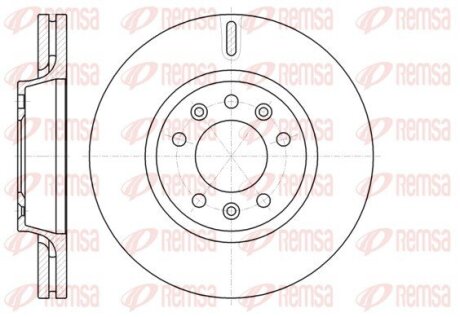 Гальмівний диск передн. Fiat Scudo 07 REMSA 61052.10