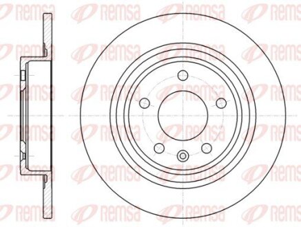 OPEL диск гальм.задн.Astra J, Chevrolet Cruze (16&quot;) REMSA 61315.00