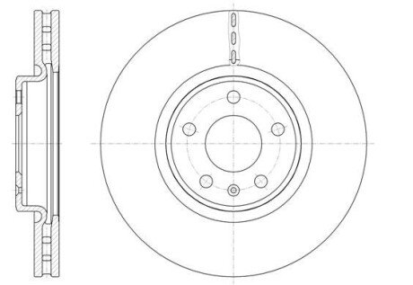 AUDI Диск гальмівний передній 320mm A4/A5/A6/Q5 08- REMSA 61543.10