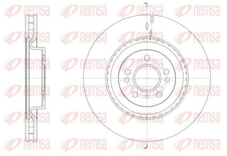 DB Диск гальмівний передній W166 REMSA 61634.10