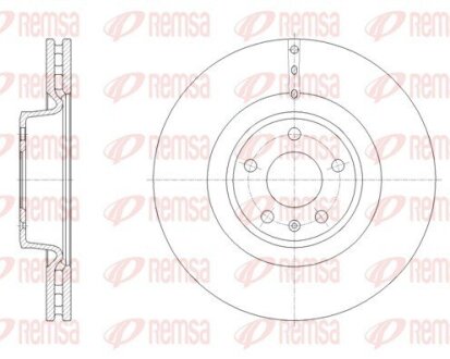 Диск гальмівний REMSA 61670.10