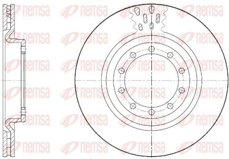 Диск гальмівний передн. Renault Maskott REMSA 61672.10