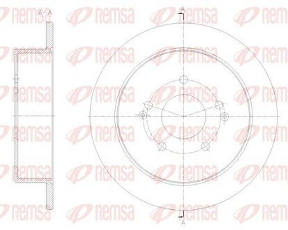 Диск гальмівний REMSA 62096.00