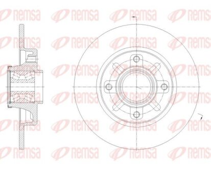 Диск гальмівний REMSA 62137.20