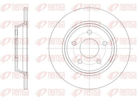 FORD диск гальм. задн. FOCUS 18- REMSA 62522.00