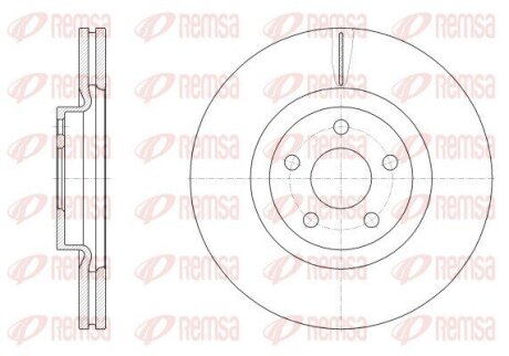 FORD Диск передній GALAXY III (CK) 2.0 EcoBlue REMSA 62548.10