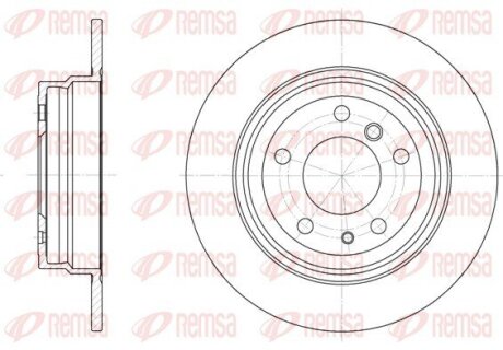 BMW диск гальмівний задній 5 серія E34 88- REMSA 6342.00