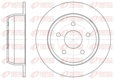 JEEP диск гальмівний Grand Cherokee 99- REMSA 6628.00