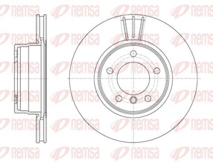 BMW диск гальмів.передн. E60/E6 (309,8*24) REMSA 6653.10