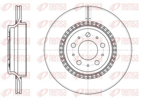 Диск гальмівний REMSA 6777.10