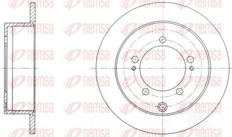 MITSUBISHI Тормозной диск задн.Airtrek,Lancer VII,Outlander 03- REMSA 6903.00